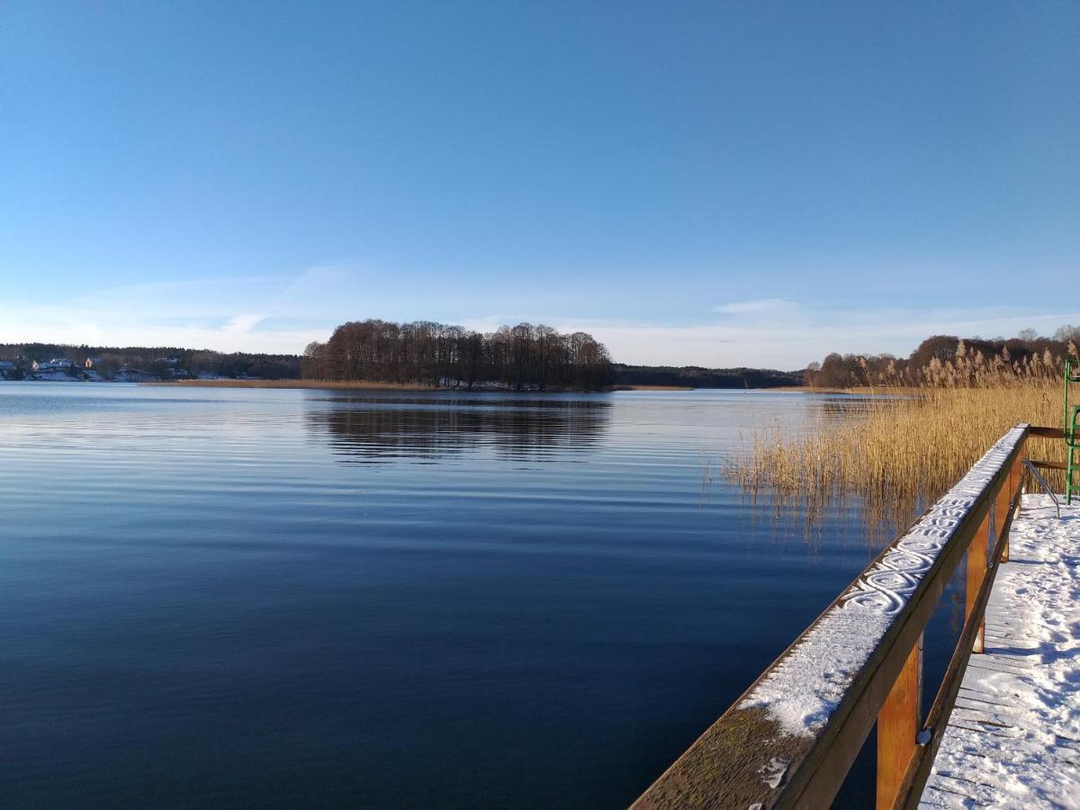 Mazury Domek Caloroczny Pelnik Gm Ostroda Jezioro Las Exterior foto
